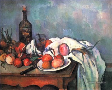  rouge Peintre - Nature morte aux oignons rouges Paul Cézanne